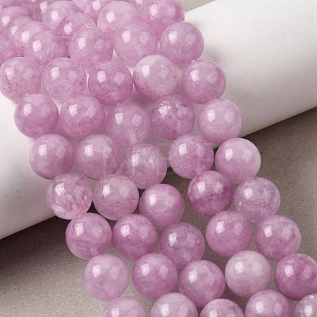 Natural White Jade Beads Strands G-H348-10mm-08-1