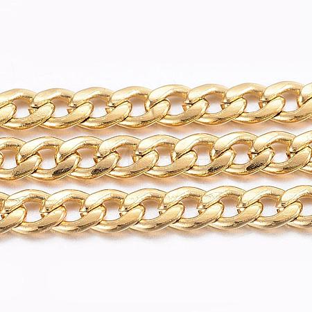 Ion Plating(IP) 304 Stainless Steel Curb Chains CHS-H016-01G-10M-1