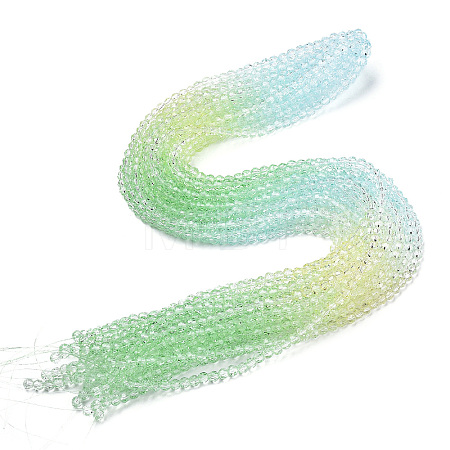 Transparent Glass Beads Strands X-GLAA-E036-07Z-01-1