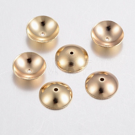 304 Stainless Steel Bead Caps X-STAS-H436-28-1