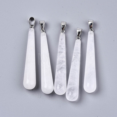 Natural Crackle Quartz Big Pendants G-T131-17I-1