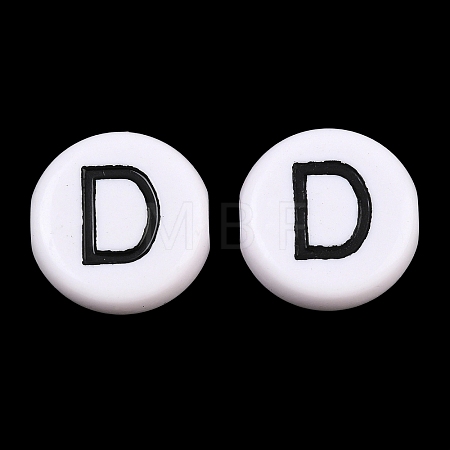 Opaque Acrylic European Beads AC-CBA3BDD-01D-1