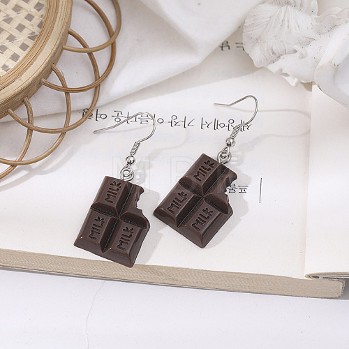 Alloy Food Model Dangle Earrings PW-WG867B3-04-1