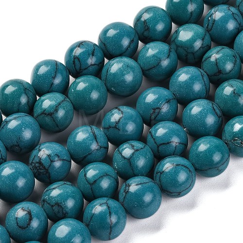 Synthetic Turquoise Beads Strands G-L605-G01-03A-1