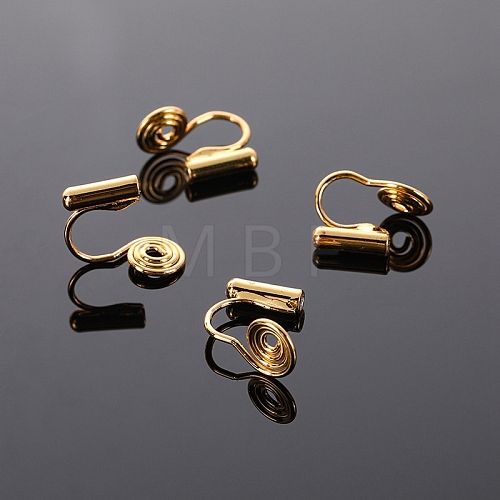 Brass Clip-on Earring Findings WG21877-09-1
