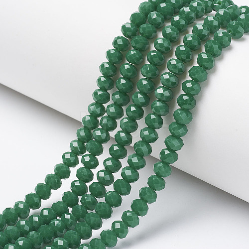 Opaque Solid Color Glass Beads Strands EGLA-A034-P2mm-D09-1