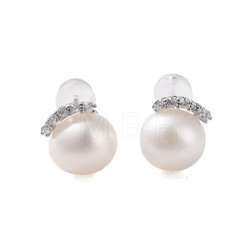 925 Sterling Silver Studs Earring EJEW-H002-15P-1