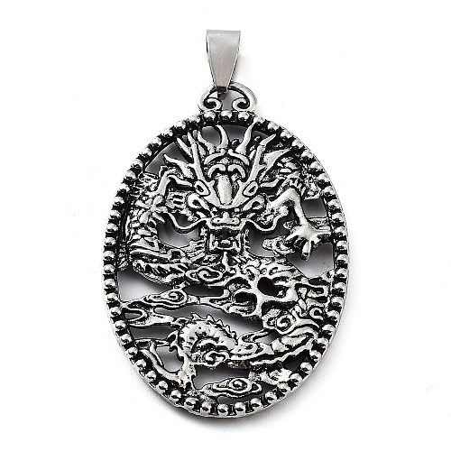 Tibetan Style Alloy Pendants TIBE-L012-039AS-02-1