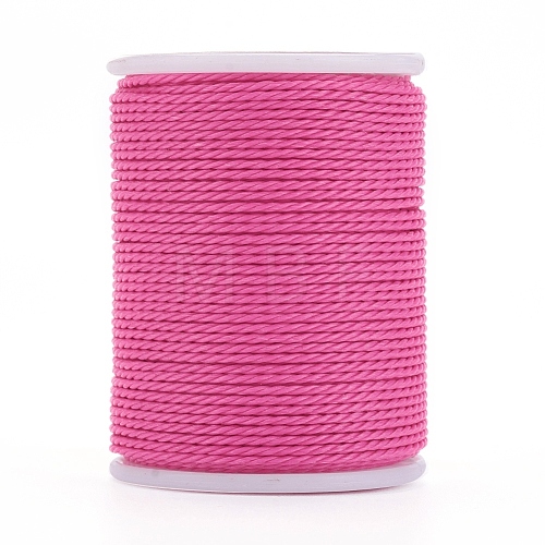 Round Waxed Polyester Cord X-YC-G006-01-1.0mm-19-1