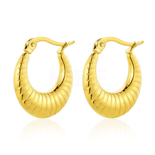 European Style Heart Stud Earrings Gold Plated Stainless Steel Women's Jewelry YA6895-2-1