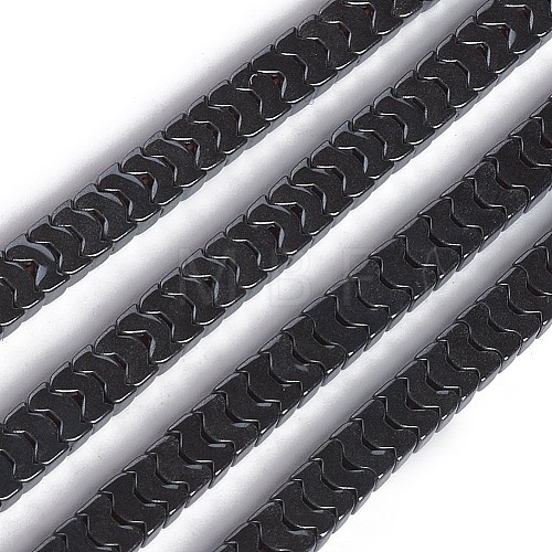 Electroplated Non-magnetic Synthetic Hematite Beads Strands G-I273-21-1