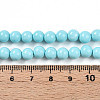 Synthetic Turquoise Beads Strands G-A255-A04-02B-5