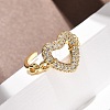 Brass Micro Pave Cubic Zirconia Cuff Open Rings RJEW-F204-07A-G01-4