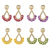 201 Stainless Steel Stud Earrings EJEW-MZ00809-2