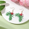 Stainless Steel Glass Dangle Earrings X-EJEW-MZ00573-1