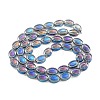 Electroplate Glass Beads Strands EGLA-G037-13A-FP02-2