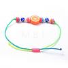 Adjustable Nylon Thread Kid Braided Beads Bracelets BJEW-JB04454-M-4