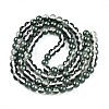 Baking Paint Transparent Glass Beads Strands DGLA-N011-8mm-07-2