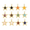 Natural & Synthetic Mixed Gemstone Pendants GG-G001-01G-1