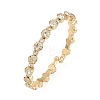 Iron Rhinestone Bangles for Women BJEW-A156-02G-4