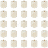 100Pcs Unfinished Wood Faceted Cube Beads WOOD-PA0001-75A-7