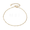 304 Stainless Steel Oval Link Chains Anklets for Women AJEW-AN00623-1