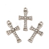 Alloy with Crystal Rhinestone Pendants ALRI-M019-04P-3