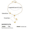 304 Stainless Steel Y Tassel Lariat Necklaces for Women WG3907F-02-2