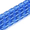 Transparent Glass Beads Strands GLAA-T028-14T-A03-1