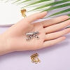4 Sets 4 Style Alloy Magnetic Slide Lock Clasps FIND-YW0001-42-6