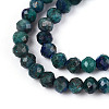 Natural Chrysocolla and Lapis Lazuli Beads Strands G-T143-15-3