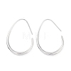Brass Teardrop Dangle Earrings for Women EJEW-G347-02P-1