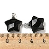 Natural Obsidian Pendants G-P540-01P-11-3