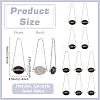10Pcs 10 Styles Alloy with Glass Bathroom Label HJEW-FG00047-2