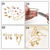 Iron Brooch Findings KK-S345-025-1-2