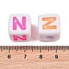 Opaque Acrylic Enamel European Beads AC-ACBA1794-04N-3