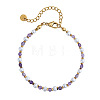 Natural Amethyst & Imitation Pearl Beaded Bracelets for Women UB9347-5