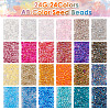  24G 24 Colors 11/0 Delica Japanese Seed Beads SEED-TA0001-04-9