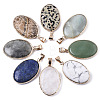 Natural Mixed Gemstone Pendants G-N326-31-1