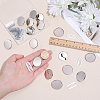 16Pcs Alloy Blank Flat Round Label Tags FIND-PH0062-03P-3