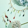 140Pcs 7 Colors Handmade Gold Sand Lampwork Beads LAMP-SZ0001-56-6
