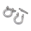 304 Stainless Steel Ring Clip Buckles for Bag Chain Strap STAS-C165-02B-P-2
