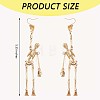 Alloy Skeleton Dangle Earrings JE993A-3