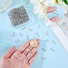 300Pcs 304 Stainless Steel S-Hook Findings STAS-SP0002-14-3