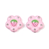Baking Paint Alloy Rhinestone Beads RB-CBAABB5-01-1