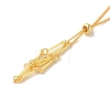 Rack Plating Brass Macrame Pouch Necklace Making for Gemstone Nuggets KK-M285-02C-G-2