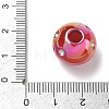 UV Plating Opaque Acrylic European Bead Rhinestone Settings AC-CBA6658-06A-3