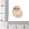 Brass Micro Pave Cubic Zirconia Beads KK-B100-073G-4