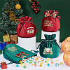 4Pcs 4 Styles Christmas Velvet Candy Apple Bags TP-BC0001-05-4