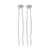 Brass Hair Fork Findings KK-H298-02B-1